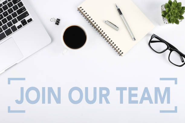 istock Join Our Team Concept On Top View Office Table Desk 1074065948