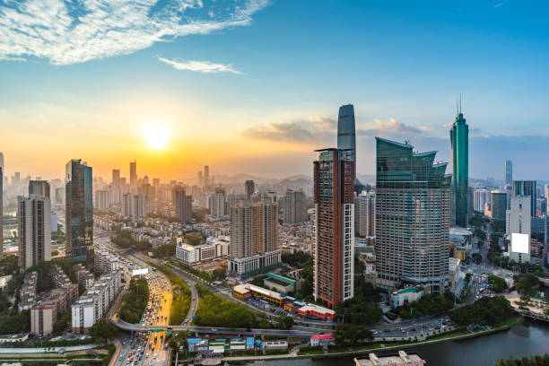istock Shenzhen city skyline 1074067498