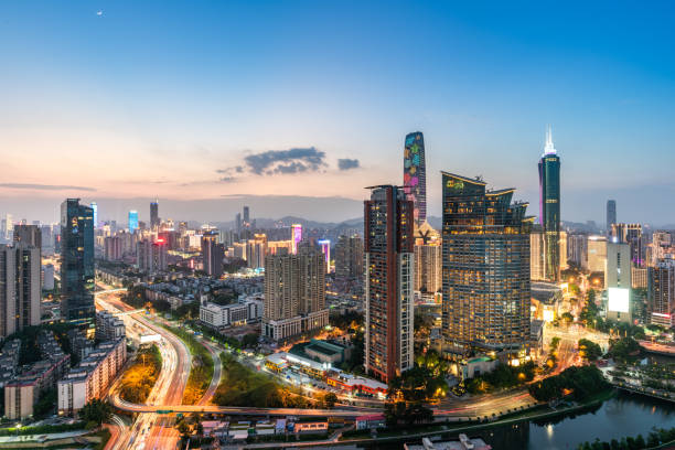 istock Shenzhen city skyline 1074069474