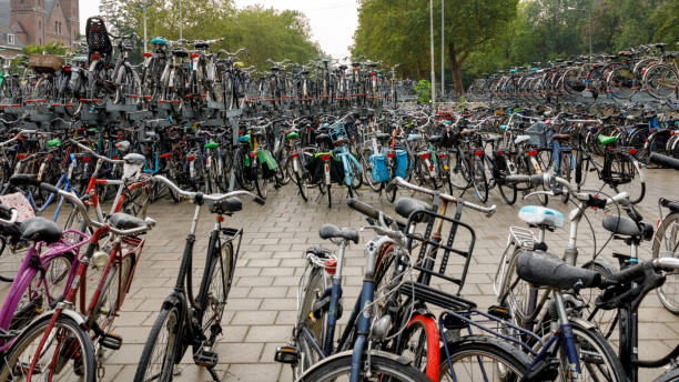 istock Bicycle Storage Racks In Utrecht Netherlands 1074075144