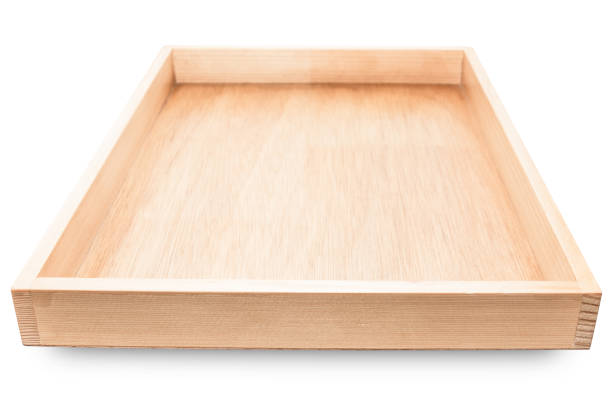 istock Wooden plate isolated on white background. 1074077044
