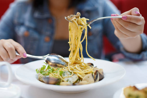 istock Delicious seafood pasta 1074078994