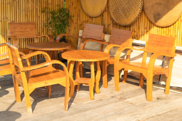 istock Old wooden chairs in the aisles 1074080658