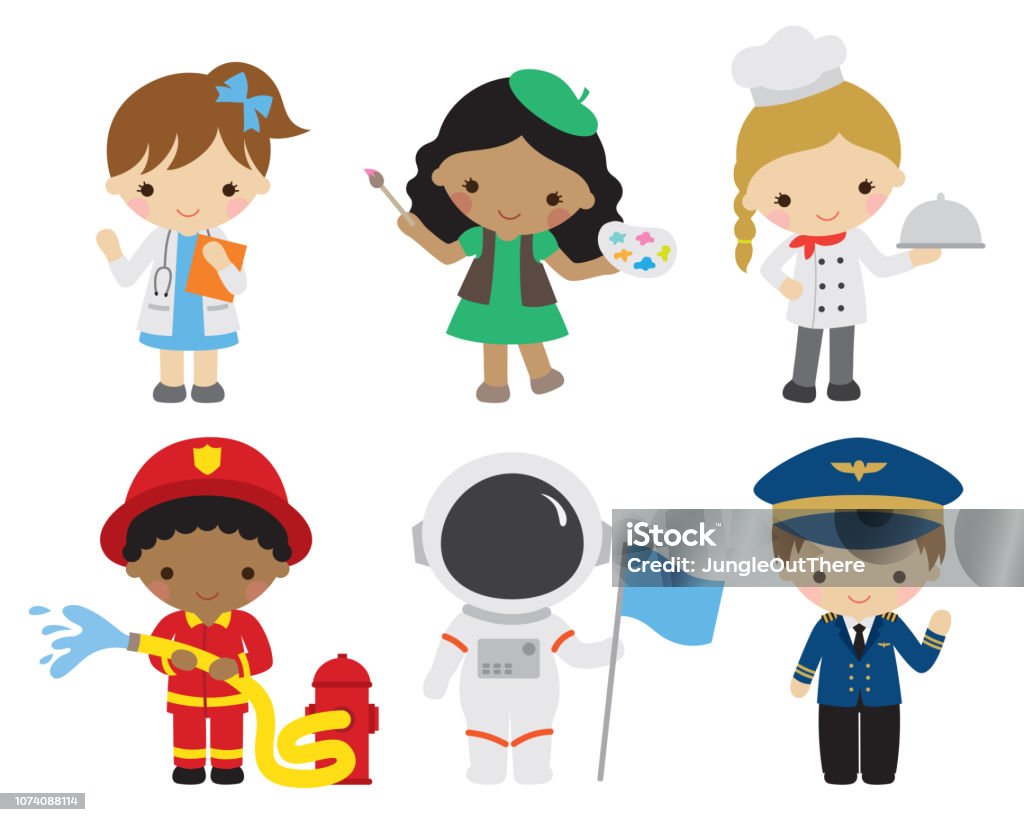 Kids With Different Careers Stock Illustration - Download Image Now - Child, Occupation, Cartoon - iStock Kids With Different Careers Stock Illustration - Download Image Now - Child, Occupation, Cartoon - iStock