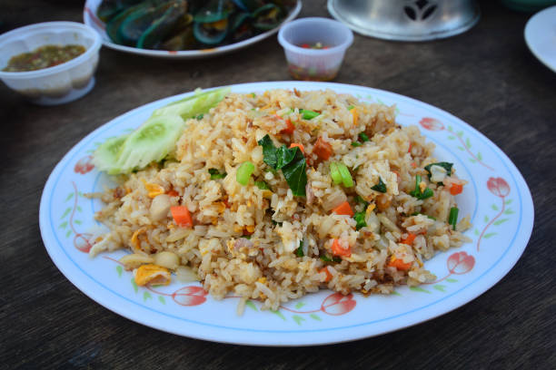 istock Fried rice with seafood, Thai cuisine 1074089854