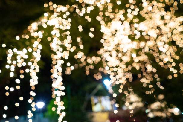 istock Bokeh light in the night background with space 1074095232