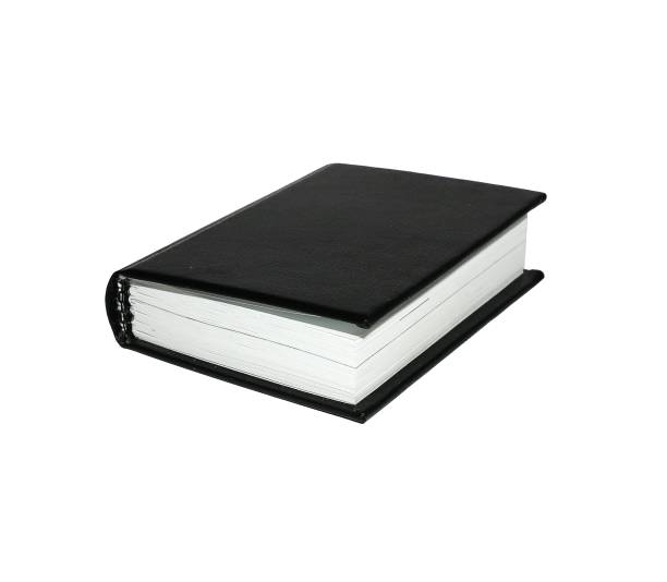 istock Small book in black cover isolated on white background for design 1074133414