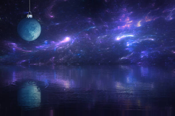 istock christmas starry night, modern christmas composition 1074141104
