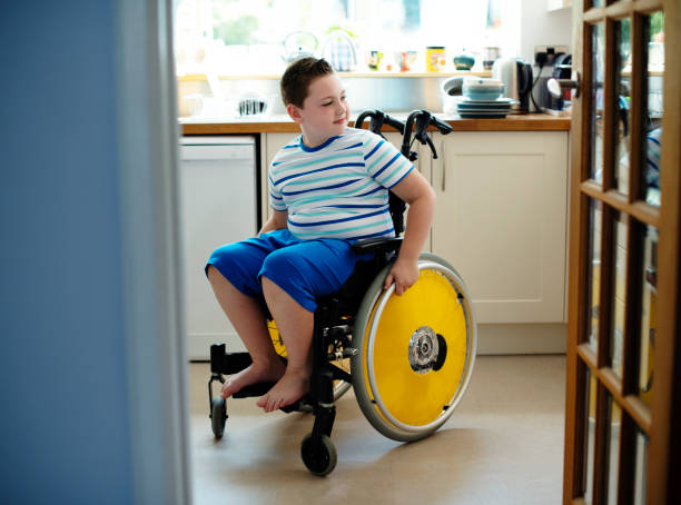 istock Young boy in a wheelchair 1074141460