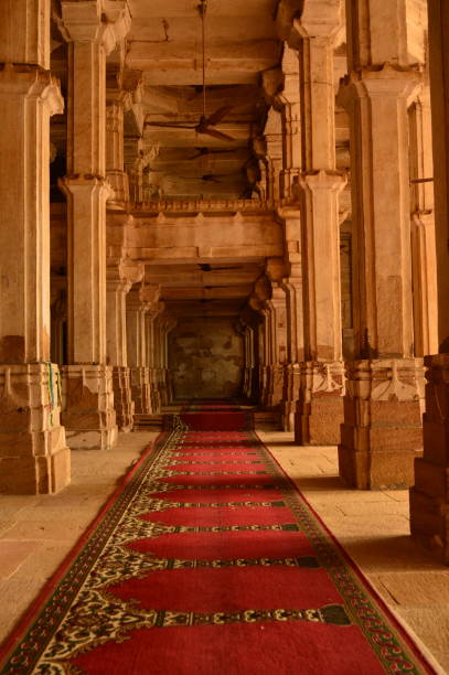 istock Red carpet in sarkhej roza tomb 1074141614
