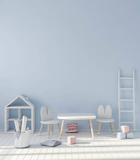 istock Wall in kids room 1074143614