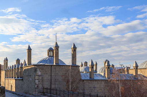 Historical market building tashan in Erzurum, Turkey