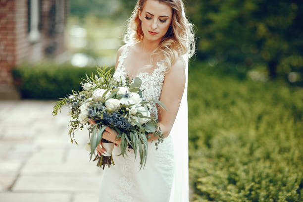 istock Elegant bride in a park 1074160010
