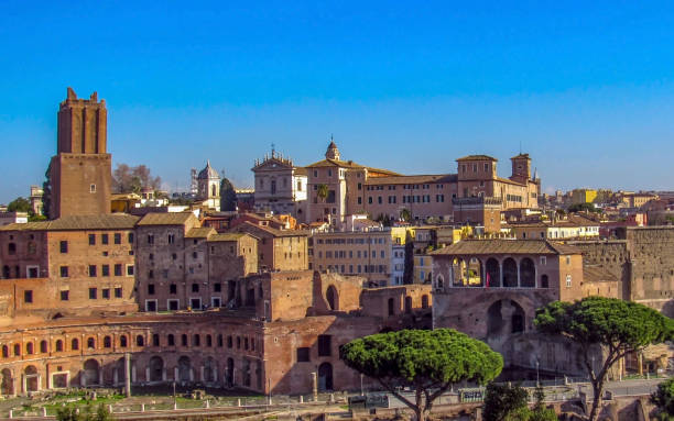 istock Landmarks and historic ruins in Rome, Italy 1074163888