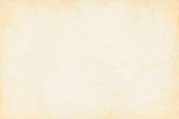 illustrazioni stock, clip art, cartoni animati e icone di tendenza di vecchia crema ingiallita di colore beige effetto macchiato legno macchiato, trama parete grunge vector sfondo- orizzontale - illustrazione - papiro carta