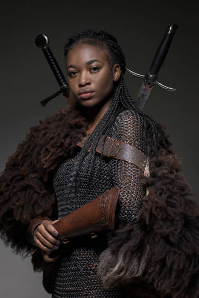 istock Black Female Viking 1074166990