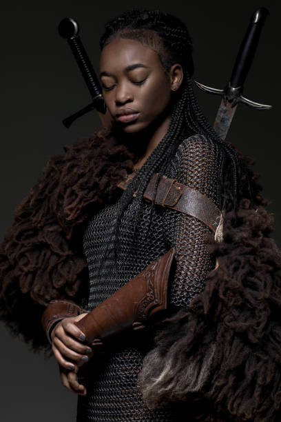istock Black Female Viking 1074167254