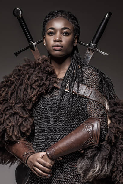 istock Black Female Viking 1074167262