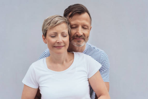 istock Loving couple enjoy a peaceful tender moment 1074167412