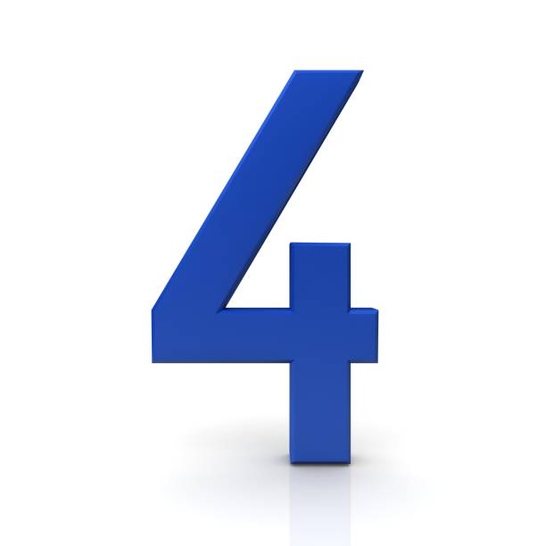 istock number 4 four blue 3d sign symbol icon render graphic 1074167624