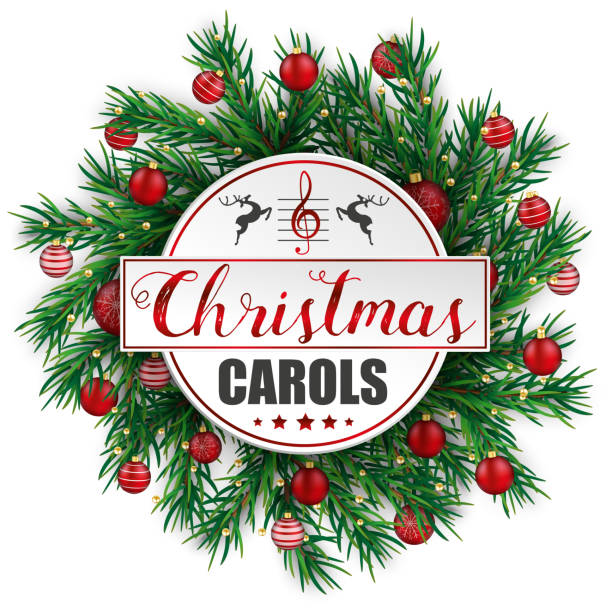 istock Christmas Carlos Music Notes Green Twigs Red Baubles 1074169514