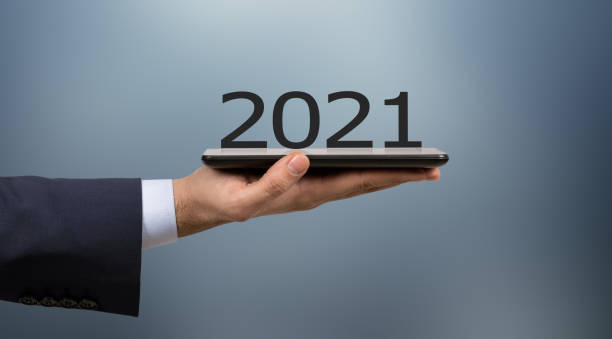 istock New Year 2021 on Touch Screen 1074178350