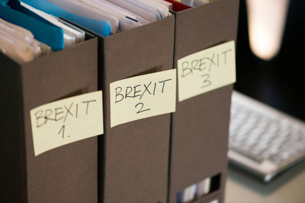 Brexit Business Paperwork stock photo