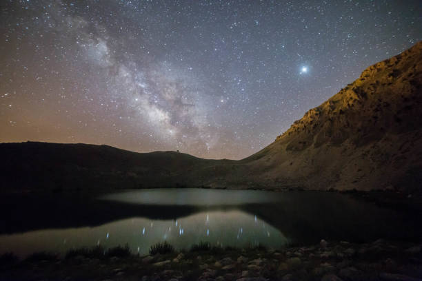 istock sky and landscape , milkyway 1074188208