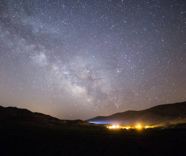 istock sky and landscape , milkyway 1074199500
