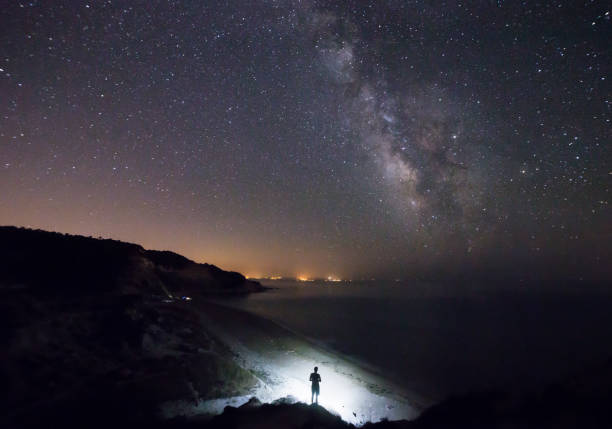 istock sky and landscape , milkyway 1074202118