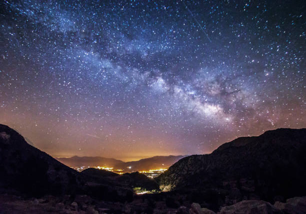 istock sky and landscape , milkyway 1074203296