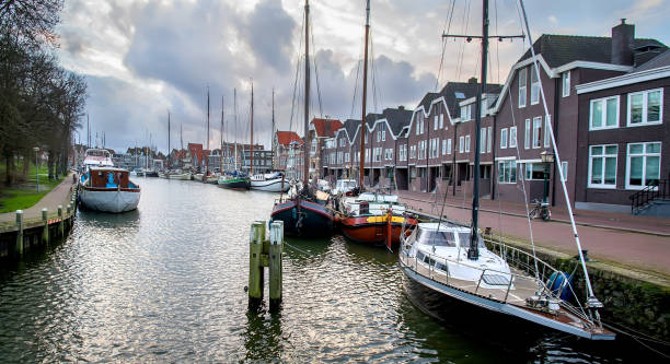 istock Old harbor in Hoorn, Holland 1074204154
