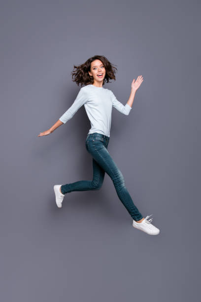 istock Motion movement action image concept. Full legs length body size 1074208692