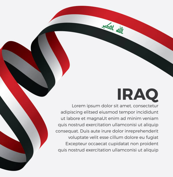illustrations, cliparts, dessins animés et icônes de fond de drapeau irak - page daccueil illustrations
