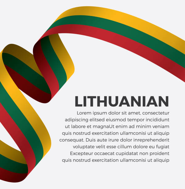 ilustrações, clipart, desenhos animados e ícones de fundo da bandeira lituana - bandeira da lituânia