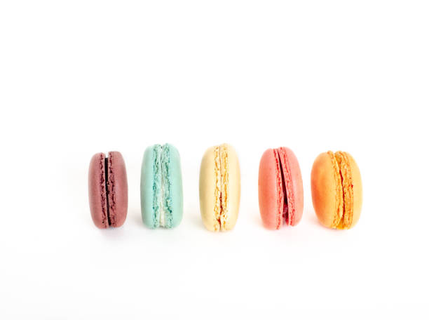 istock Colorful macarons cakes. Small French cakes. 1074214158
