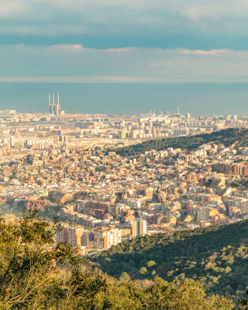 istock Aerial View Barcelona City, Spain 1074220966