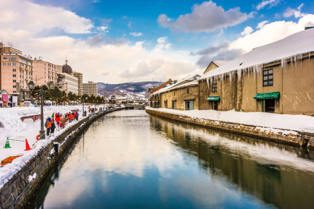 istock Otaru, Japan Winter Skyline 1074222230