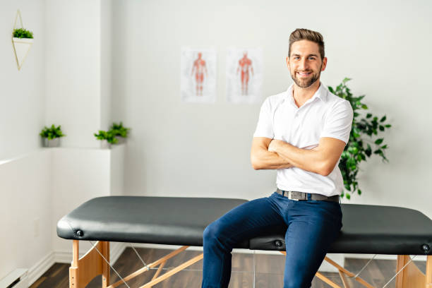 istock A Modern rehabilitation physiotherapy man at work 1074230774
