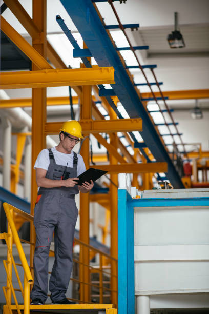 istock Male engineer in factory 1074231870