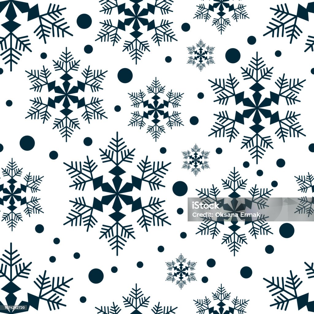 Snow Fall Pattern Snowflake Patterns Vector Collection Stock Illustration - Download ...
