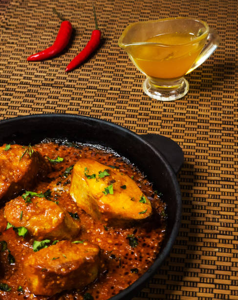 istock Fish in mustard seeds, Bengali cuisine, Asia traditional assorted dishes. 1074243628