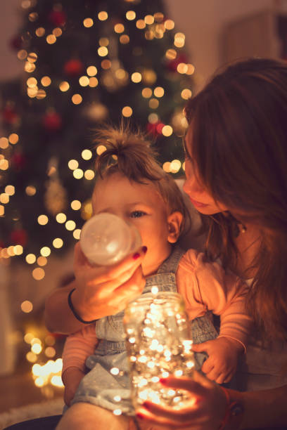istock Christmas lights and family 1074244116