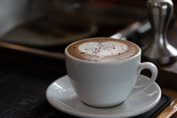 istock Coffee cup, Backgrounds of Latte coffee 1074247456