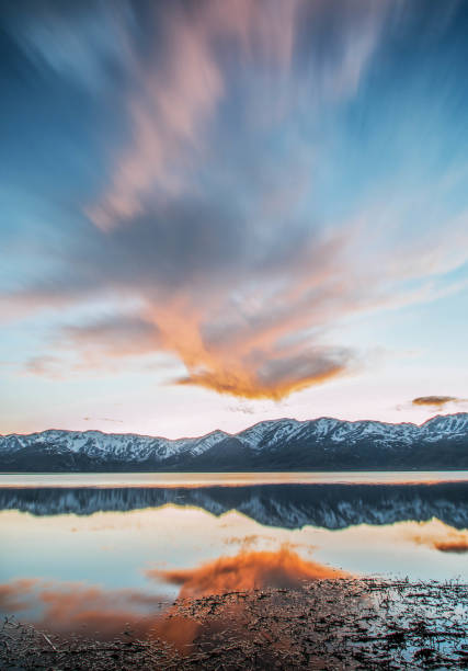 istock sunset in the mountains and clouds 1074255492