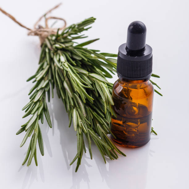 istock Rosemary essential oil on a white background 1074265484