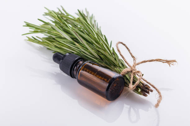 istock Rosemary essential oil on a white background 1074265584