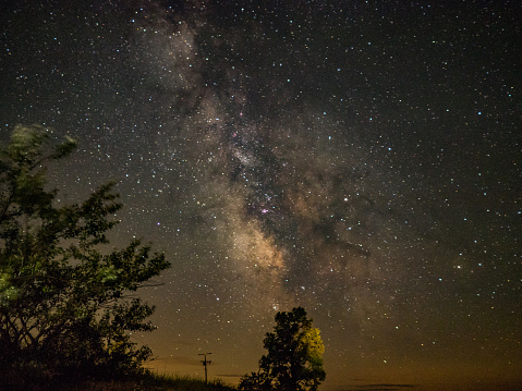 The Milky Way captured at Point Betsie, along Lake Michigan.