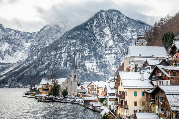 istock Hallstatt mountain village 1074275878