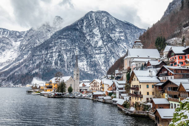 istock Hallstatt mountain village 1074275882